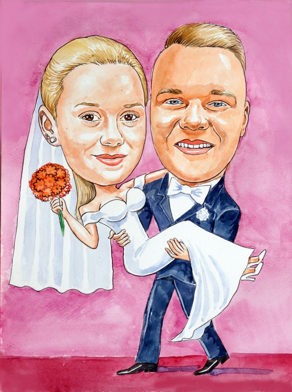 karykatura pary m�odej 10