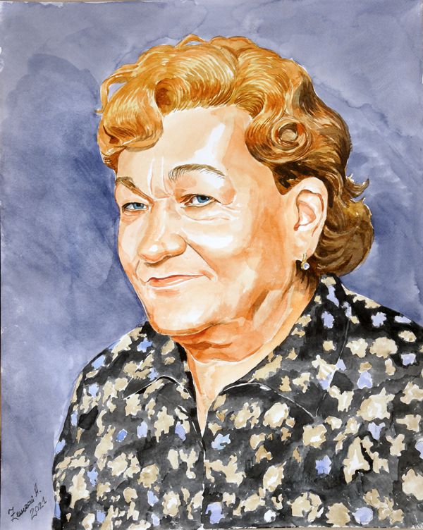 portret akwarelowy kobiety portret akwarelą 1