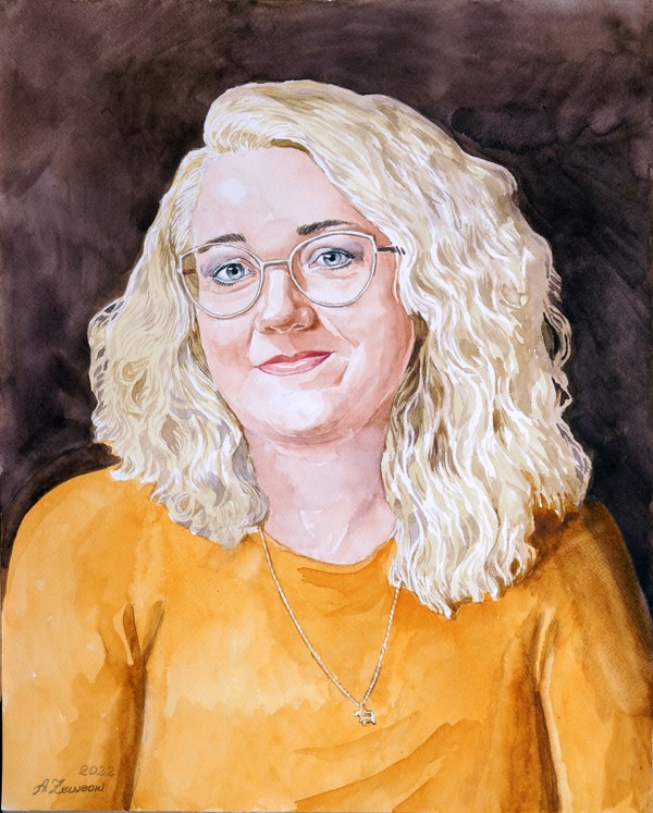 portret akwarelą 3 akwarelowy portret 3