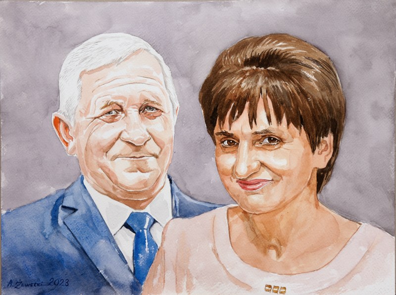 portret akwarelą 4 akwarelowy portret 4