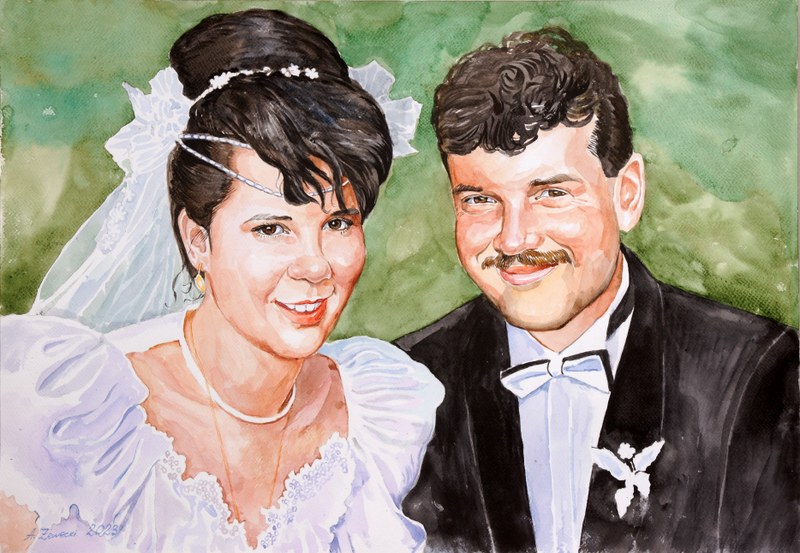 portret akwarelą 5 akwarelowy portret 5