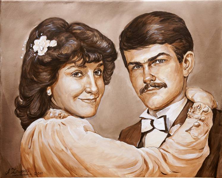 portret ślubny w sepii portret ślubny 3