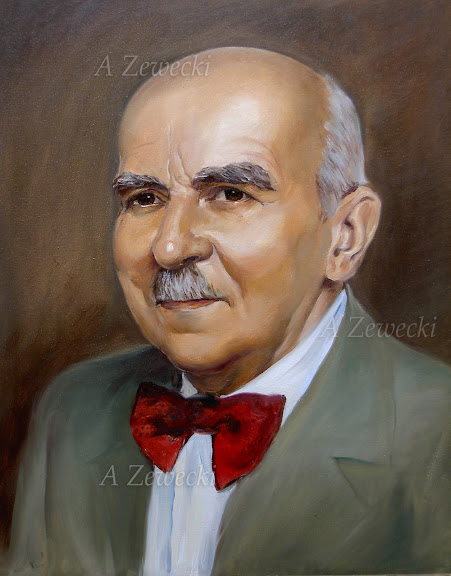 portret olejny dziadka portret mężczyzny