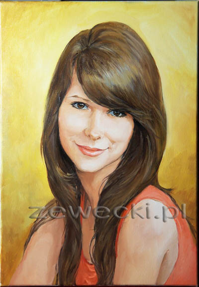 Portret olejny na zamowienie Portret na płótnie